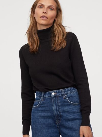 Mono Print Lace Trim Tee