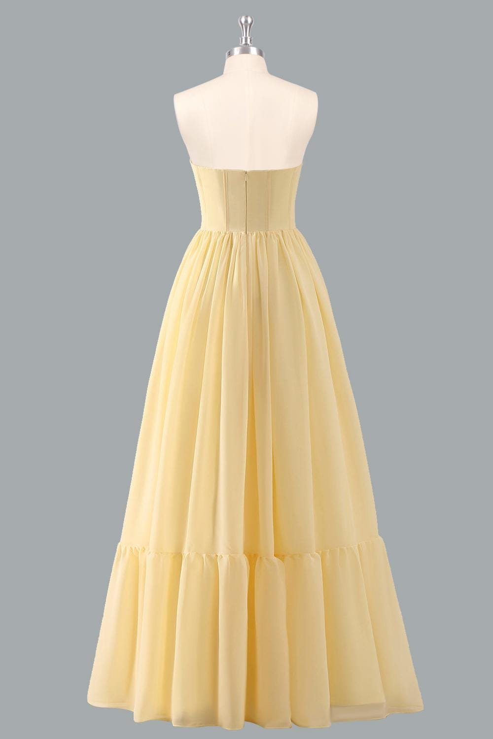 Apricot Prom Dress 2026 Ethereal Style, Custom Made Satin Evening Gown, Formal Gala Wear - Image 4