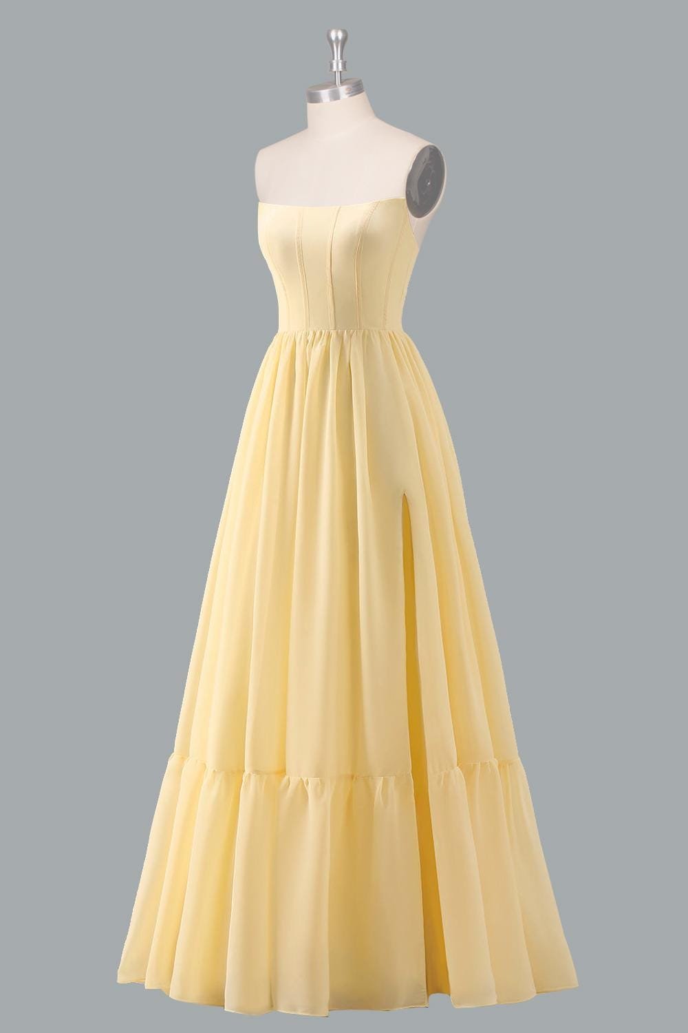 Apricot Prom Dress 2026 Ethereal Style, Custom Made Satin Evening Gown, Formal Gala Wear - Image 5