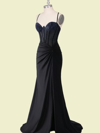 Custom Made Beaded Evening Gown