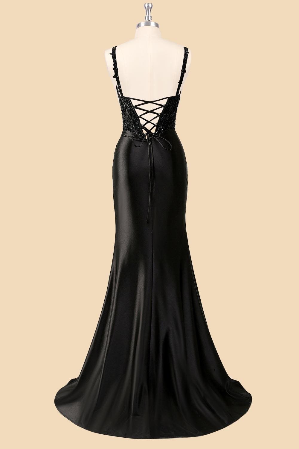 Black Prom Dress 2026 Ethereal Style, Custom Made Beaded Evening Gown, Formal Gala Wear - Image 4
