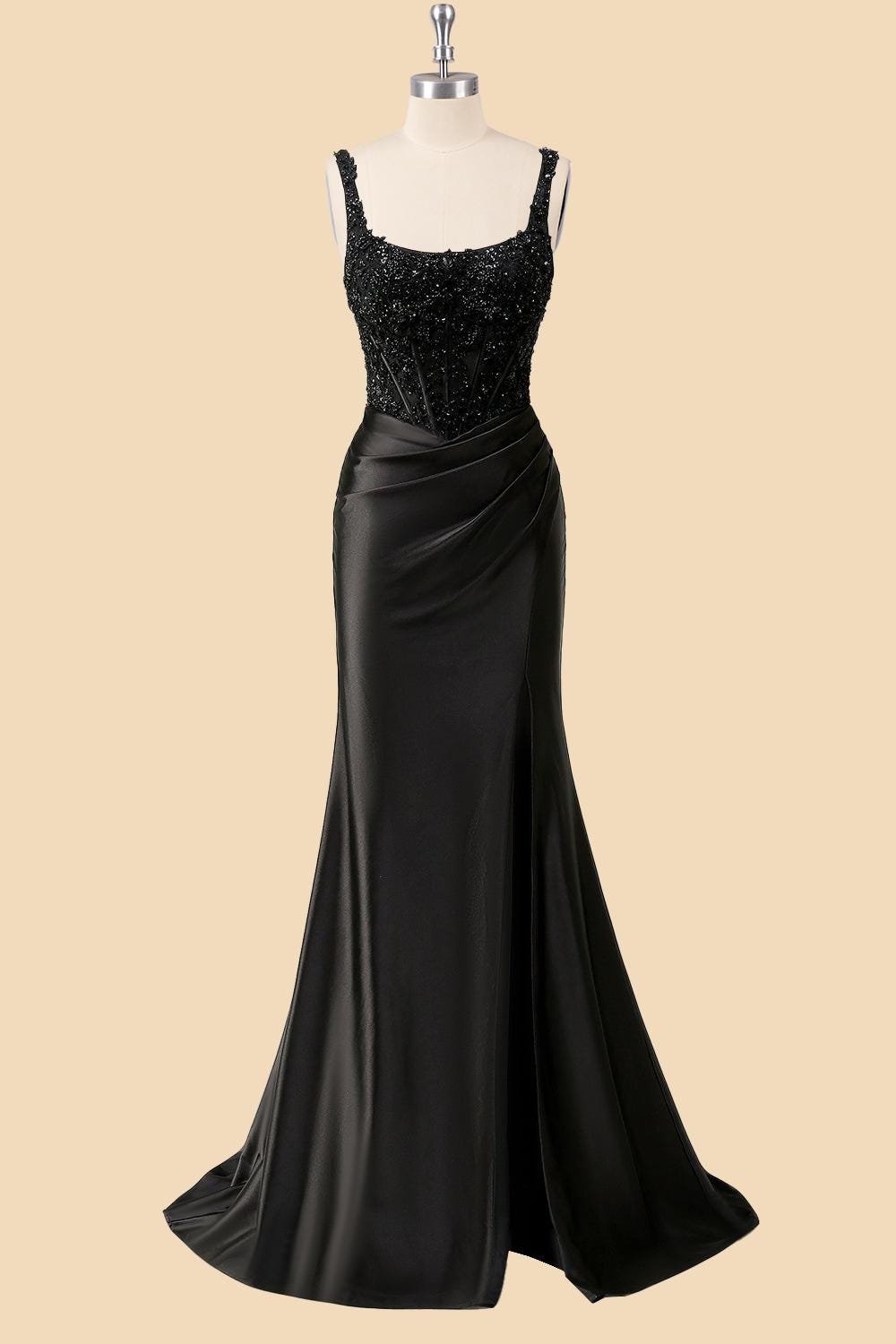 Black Prom Dress 2026 Ethereal Style, Custom Made Beaded Evening Gown, Formal Gala Wear - Image 5