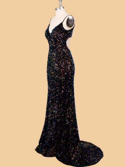 Custom Made Satin Evening Gown