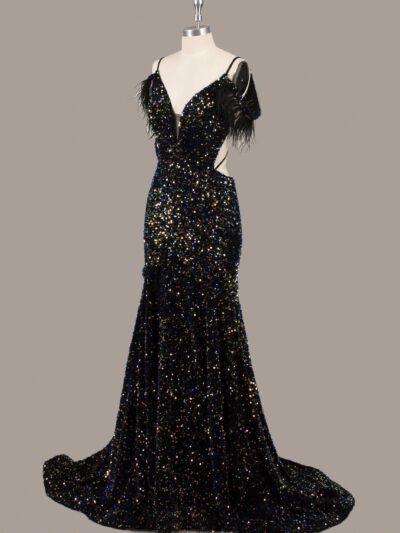 Custom Made Satin Evening Gown