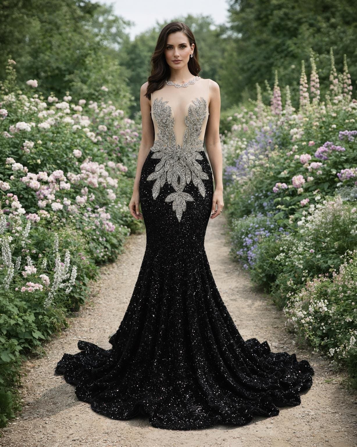 Black Prom Dress 2026 Regencycore Lace