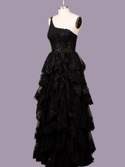 Custom Made Satin Evening Gown