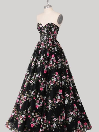 Custom Made Satin Evening Gown