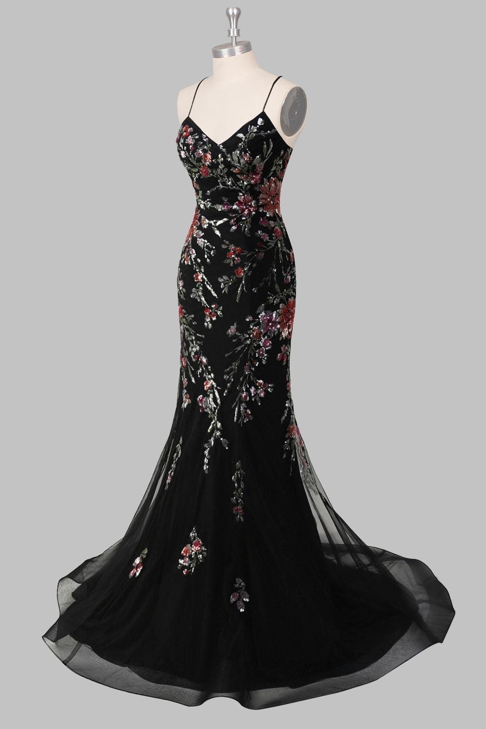 Elegant Gothic Wedding Guest Gown