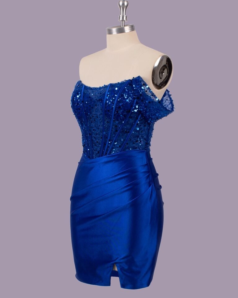 Custom Made Satin Evening Gown