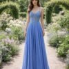Custom Made Embroidery Evening Gown