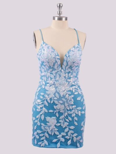 Custom Made Sequin Evening Gown