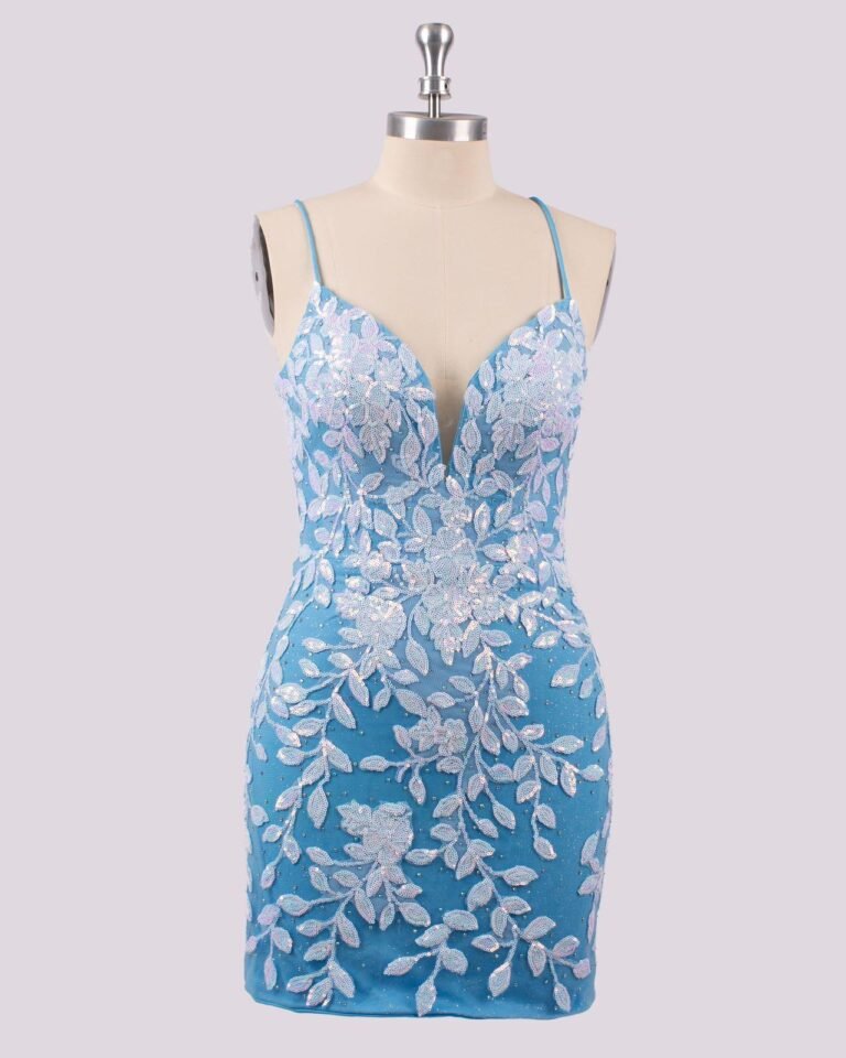 Custom Made Sequin Evening Gown