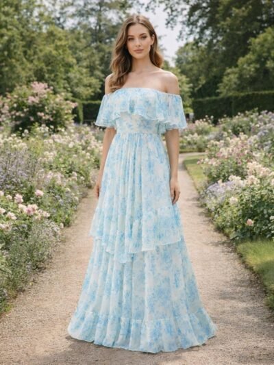 Custom Made Chiffon Bridal Gown