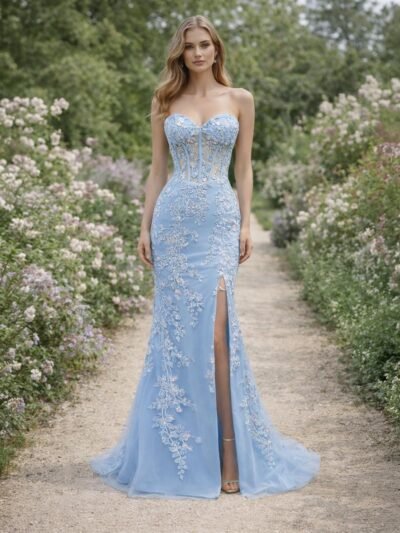 Custom Made Embroidery Bridal Gown