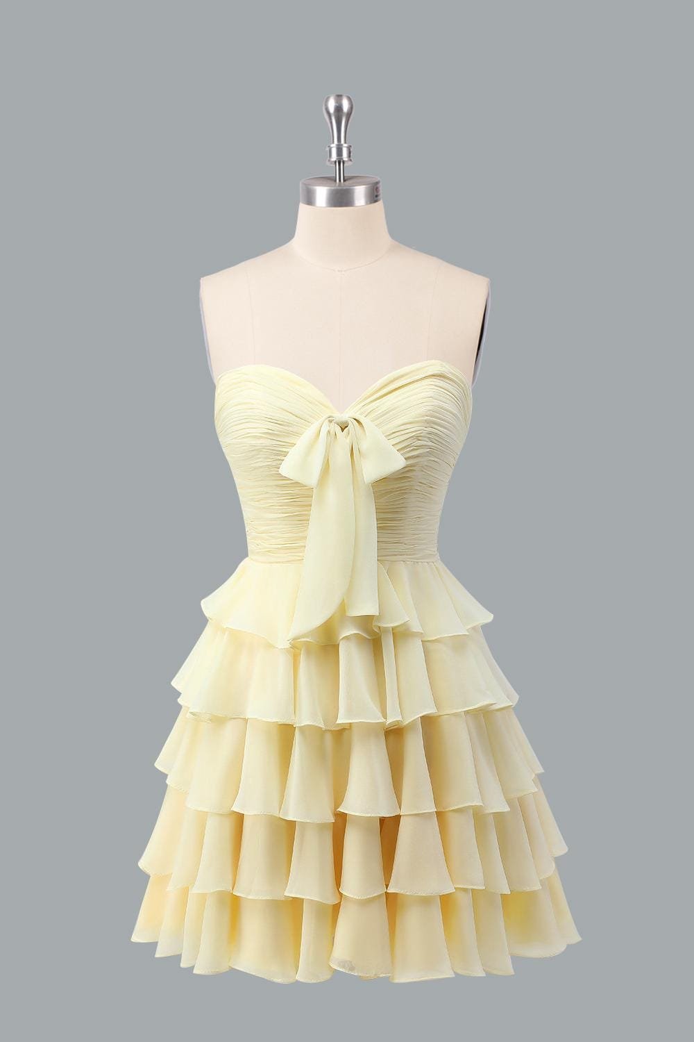 Blue Wedding Dress Ethereal Style, Custom Made Satin Bridal Gown, Outdoor Wedding Wear - Image 4