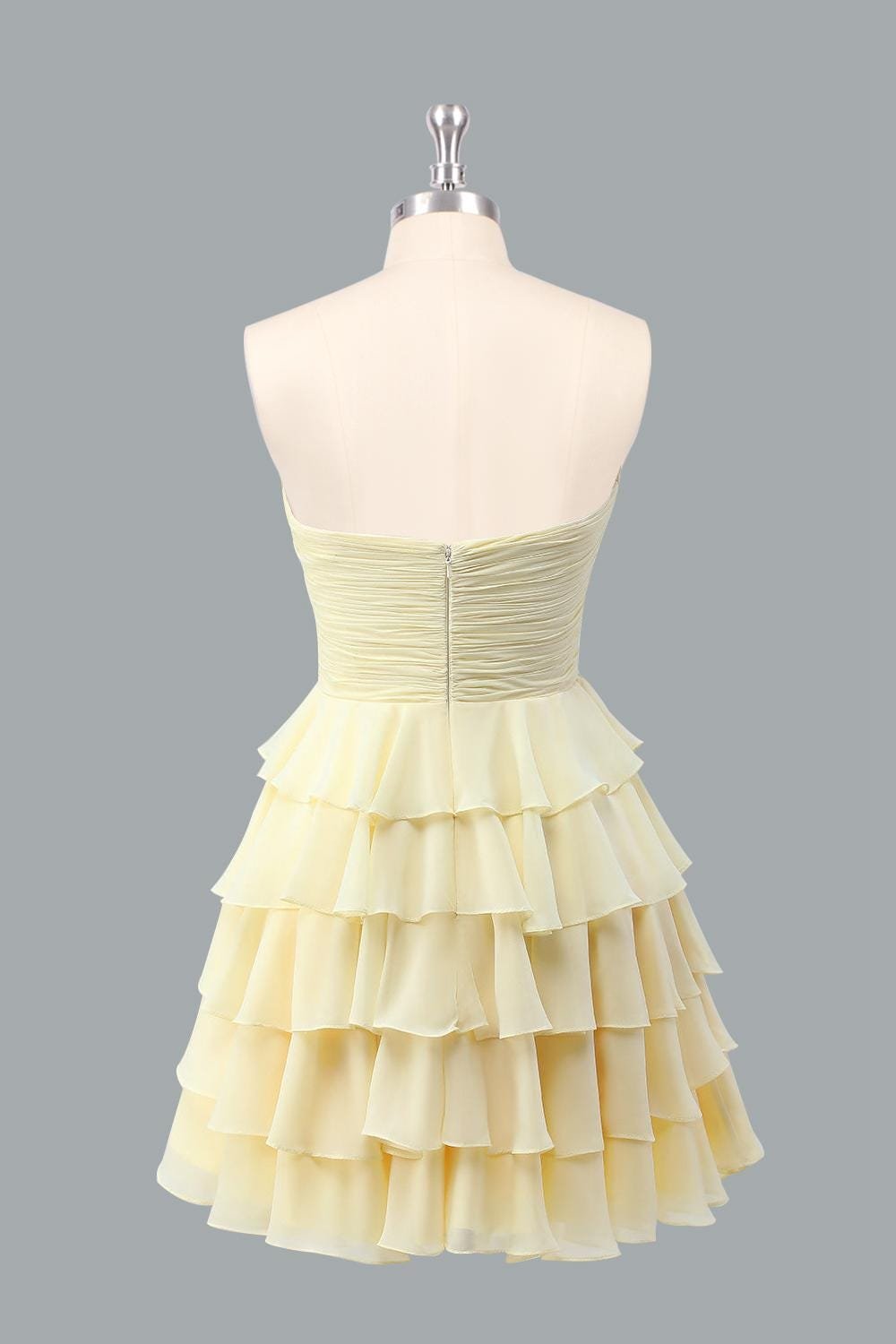 Blue Wedding Dress Ethereal Style, Custom Made Satin Bridal Gown, Outdoor Wedding Wear - Image 5