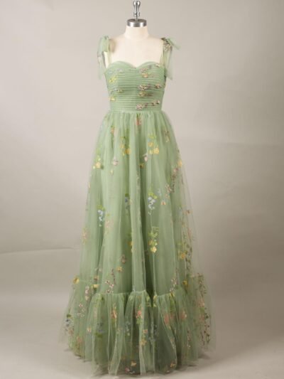 Custom Made Satin Evening Gown