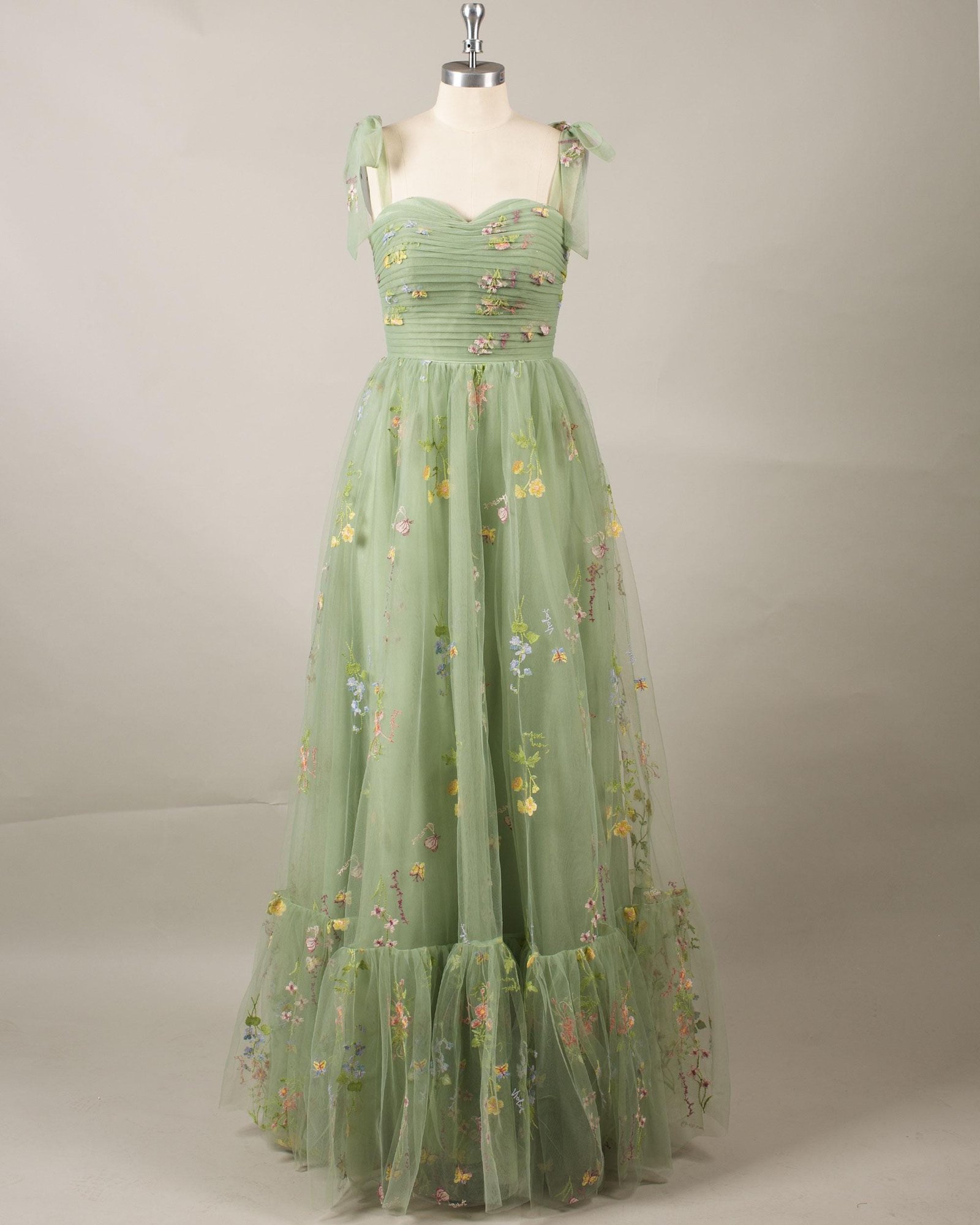 Custom Made Satin Evening Gown