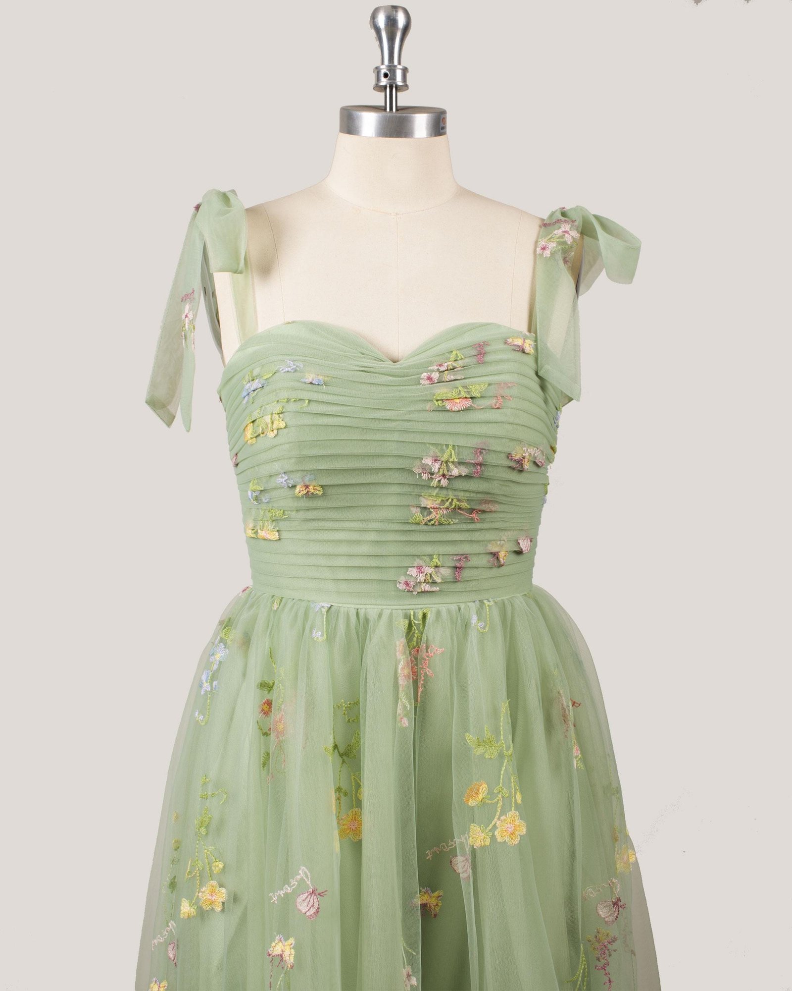 Champagne Prom Dress 3D Floral Appl, Custom Made Satin Evening Gown, Formal Gala Wear - Image 6