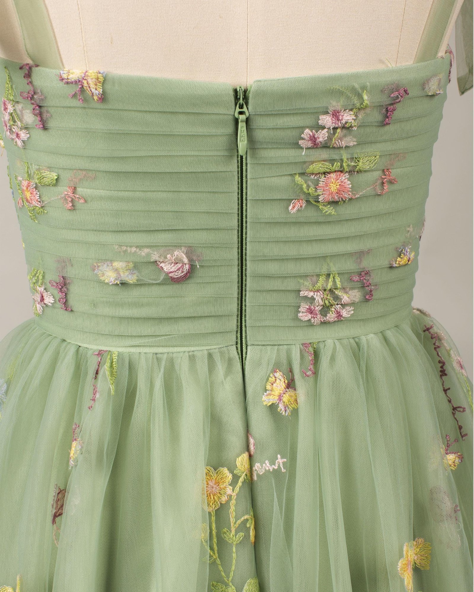 Champagne Prom Dress 3D Floral Appl, Custom Made Satin Evening Gown, Formal Gala Wear - Image 7