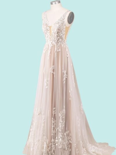 Custom Made Embroidery Bridal Gown