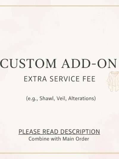 Custom Add-On Service Fee (Shawl