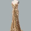Luxury Gold Gala Dress