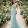 Custom Made Satin Evening Gown