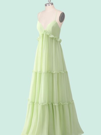 Custom Made Chiffon Evening Gown