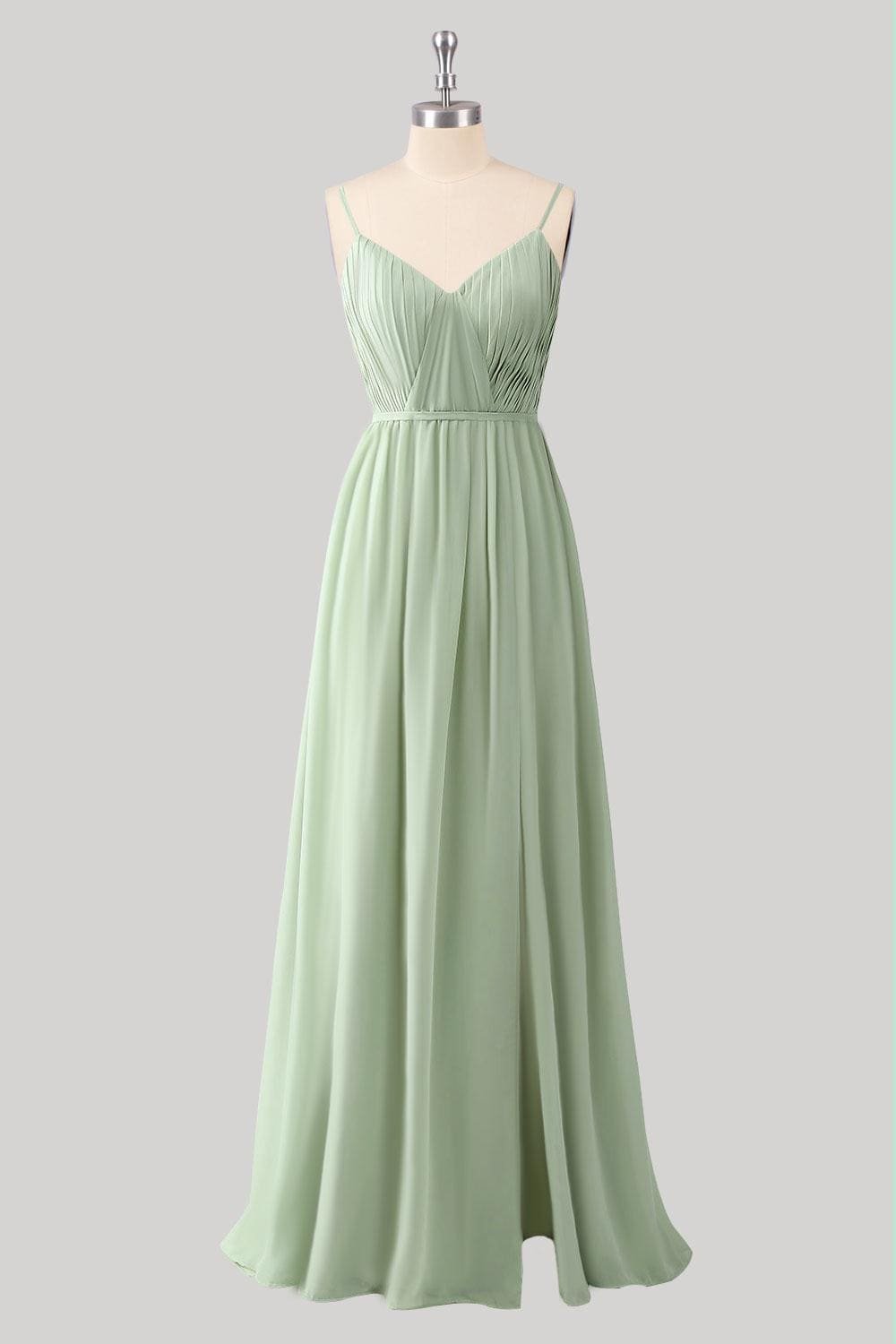 Green Prom Dress 2026 Ethereal Style, Custom Made Chiffon Evening Gown, Formal Gala Wear - Image 5