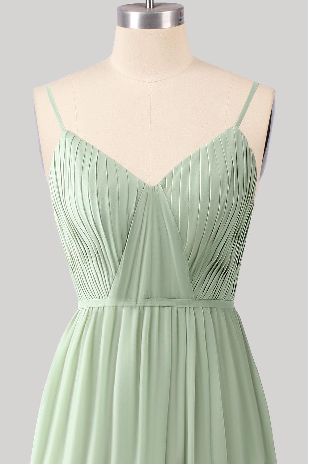 Green Prom Dress 2026 Ethereal Style, Custom Made Chiffon Evening Gown, Formal Gala Wear - Image 6