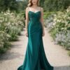 Green Prom Dress 3D Floral Applique