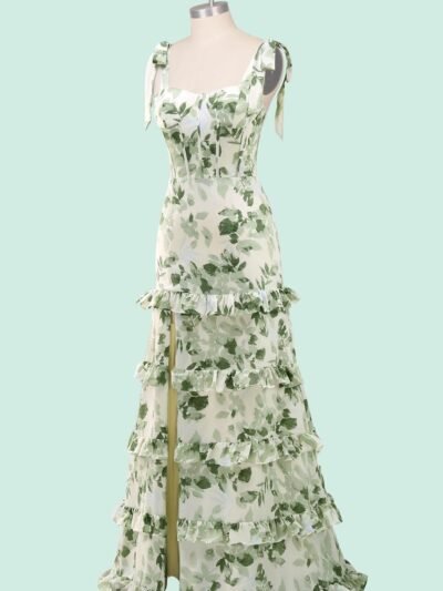 Custom Made Chiffon Evening Gown