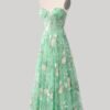 Custom Made Embroidery Evening Gown