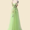 Custom Made Embroidery Evening Gown
