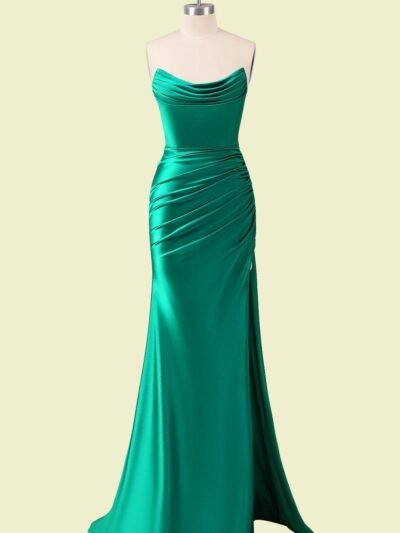 Custom Made Satin Bridal Gown