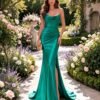 Green Wedding Dress Ethereal Style