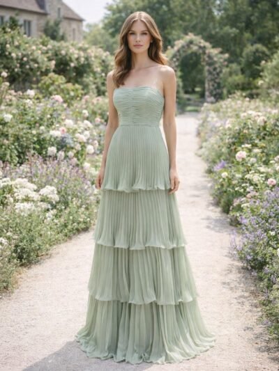 Custom Made Chiffon Bridal Gown