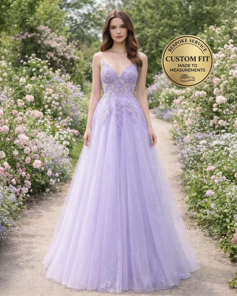 Lilac Prom Dress 2026 Regencycore Lace
