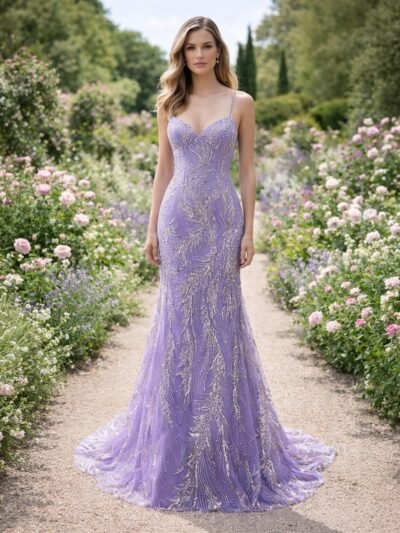 Custom Made Satin Evening Gown