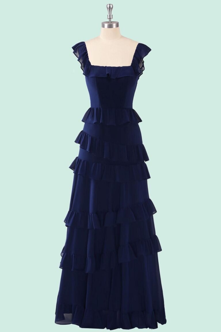 Custom Made Chiffon Evening Gown