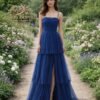 Custom Made Tulle Evening Gown