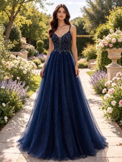 Custom Made Satin Evening Gown