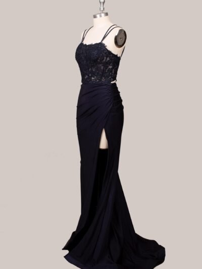 Custom Made Satin Evening Gown