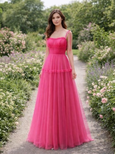 Custom Made Chiffon Evening Gown
