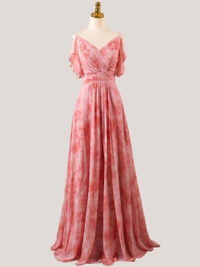 Custom Made Chiffon Evening Gown