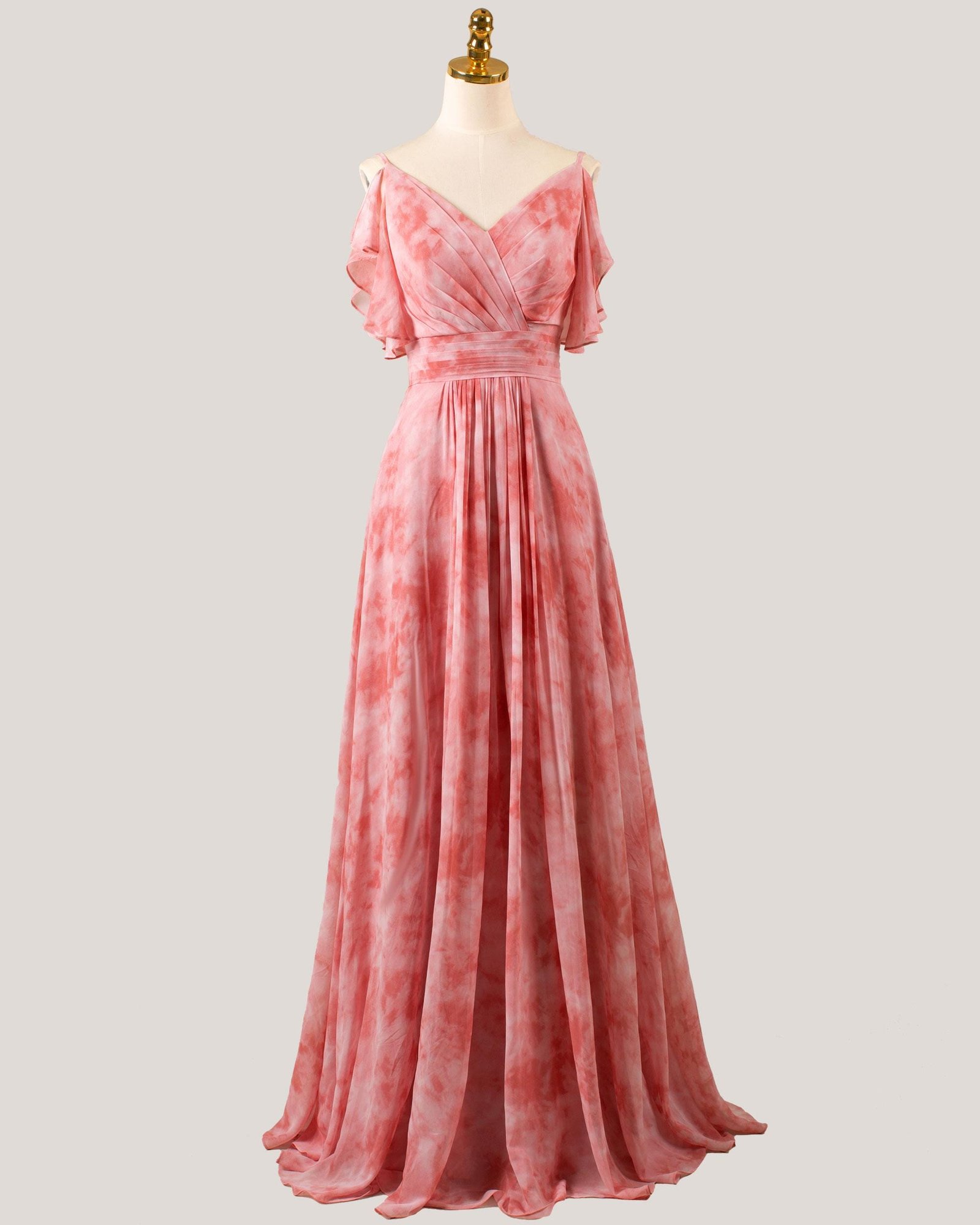 Custom Made Chiffon Evening Gown