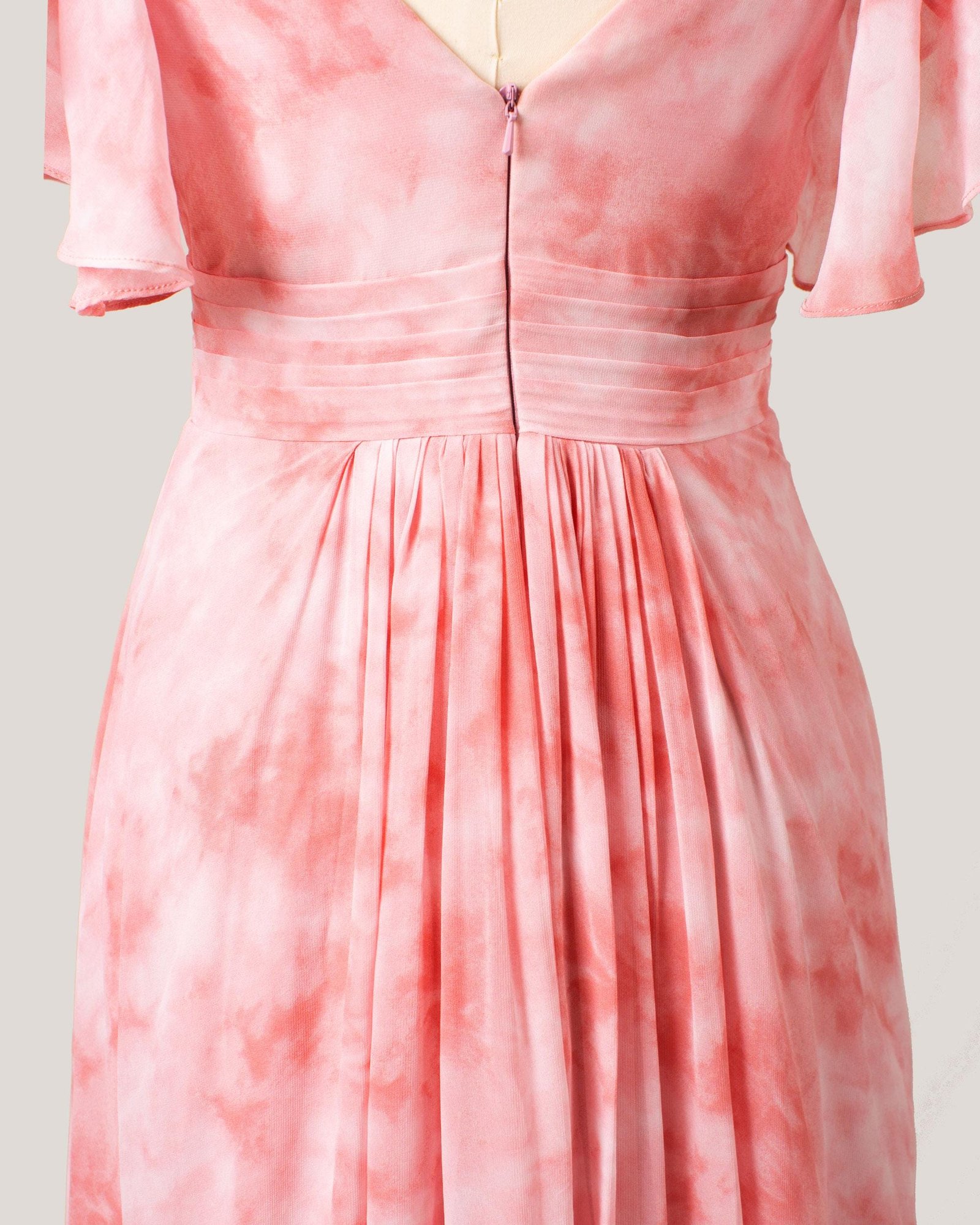 Pink Prom Dress 3D Floral Applique, Custom Made Chiffon Evening Gown, Formal Gala Wear - Image 6