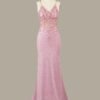 Custom Made Crystal Evening Gown