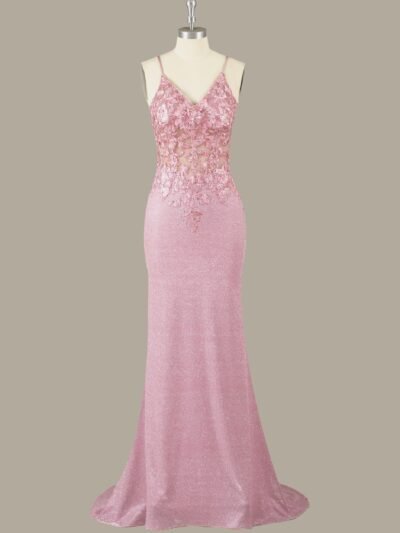 Custom Made Crystal Evening Gown